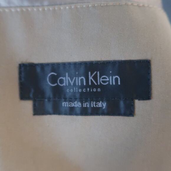 CALVIN KLEIN COLLECTION 38 Taupe Cotton Blend Notch Lapel Sport Coat Jacket - Picture 5 of 6
